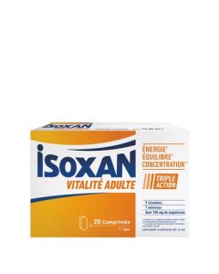 Isoxan Vitalité Adulte Boîte de 20 comprimés à avaler