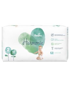 Pampers Couches Harmonie T2 (4-8  kg)  x 39