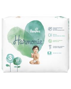 Pampers Couches Harmonie T3 (6-10  kg)  x 31