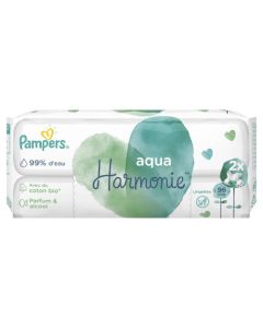 Pampers Aqua Harmonie Lingettes Pour Bébé Lot de 2x48 Lingettes