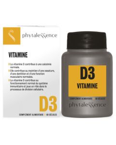 Phytalessence Vitamine D3 60 Gélules