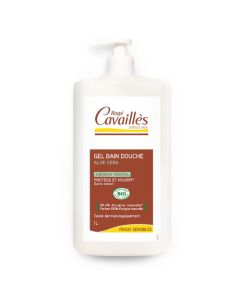 Rogé Cavaillès Gel Bain Douche Aloe Vera Bio Surgras Végétal 1L