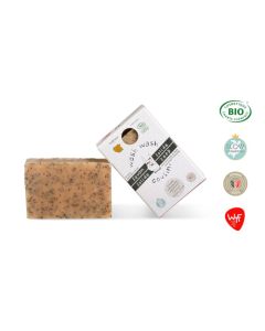 Wash Wash Cousin Savon Solide Litsée Citronnée Exfoliant Bio 100g