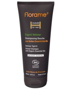 Florame Homme shampoing Douche Esprit Vétiver 200ml