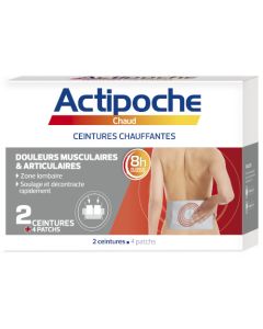 Actipoche Ceinture Chauffante 2 Ceintures