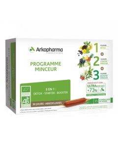 Arkopharma Arkofluides Programme Minceur Bio 30 Jours 30 Ampoules