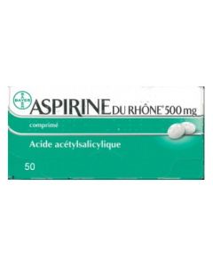 Aspirine du Rhône 500mg 50 comprimés