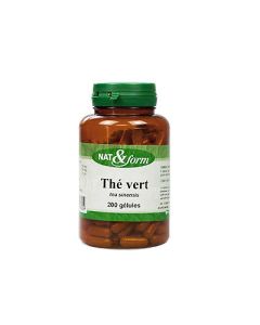 Nat&Form Thé Vert 200 Gélules Végétales