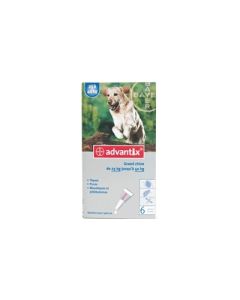 Bayer Advantix Grand Chien 25 à 40 Kg 6 Pipettes