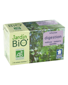 Jardin bio infusion digestion mélisse romarin menthe 20 sachets