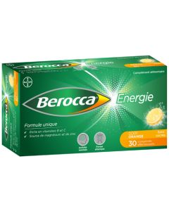 Berocca Energie Gout Orange 30 comprimés effervescents