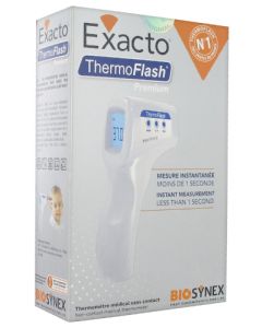 Biosynex Exacto ThermoFlash Thermomètre Médical sans Contact