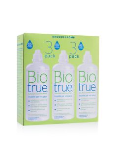 Biotrue Solution Multifonction Lentilles Pack de 3 Flacons de 300ml