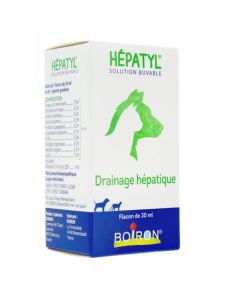Boiron Hépathyl Drainage Hépatique pour Chat et Chien 30ml