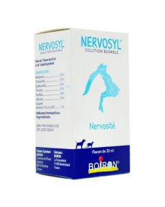 Boiron Nervosyl Solution Buvable Nervosité Chiens et Chats 30ml
