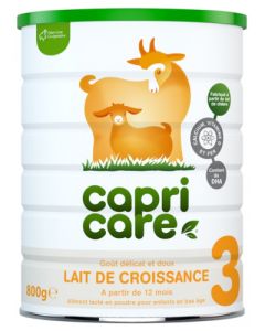 CapriCare Lait de Croissance 3 Goût Délicat et Doux 800g