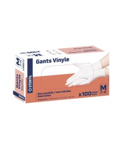 Stentil Gants d’Examen en Vinyle Taille M Boite de 100
