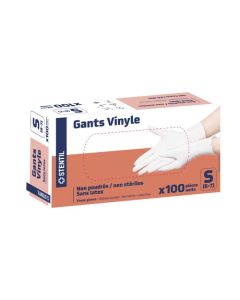 Stentil Gants d’Examen en Vinyle Taille S Boite de 100