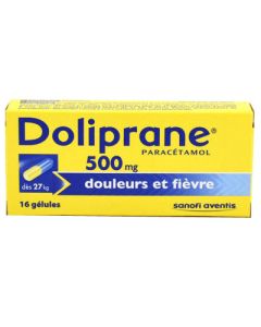 Doliprane 500mg 16 gélules