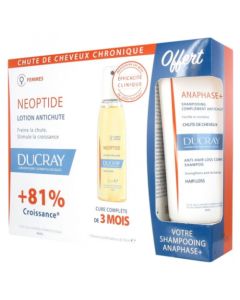 Ducray Neoptide Femme Lotion Anti-Chute 3 x 30ml + shampoing Anaphase+ Offert