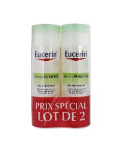 Eucerin Dermo Purifyer Gel Nettoyant 2x200ml Prix Spécial 