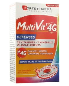 Forté Pharma Multivit' 4G Défenses 20 comprimés