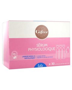 Gifrer Serum Physiologique 30 Unidoses - Lot de 4 Boites