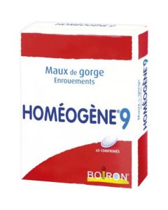 Boiron Homéogène 9 comprimés x60