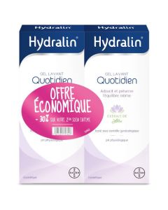 Hydralin Quotidien Gel Lavant Lot 1+2ème à -30% 2x400ml