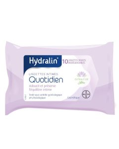 Hydralin Quotidien Lingettes x 10