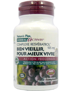 Nature's Plus Resveratrol 60 comprimés