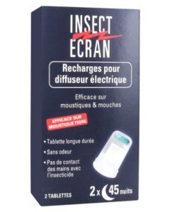 Insect Ecran Recharges pour Diffuseur Électrique Deux Tablettes 