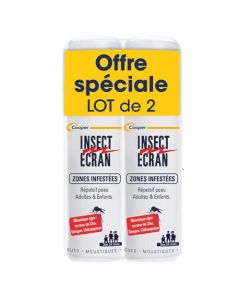 Insect Ecran Spray Zones Infestées Répulsif Peau Adultes & Enfants 2 x 100ml