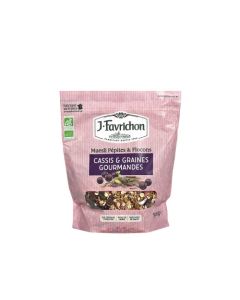 Favrichon Muesli Pépites & Flocons Cassis Graines gourmandes Sachet refermable 500g
