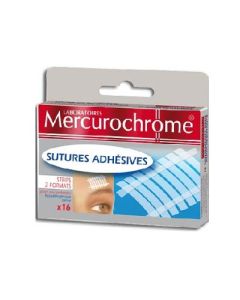 Mercurochrome Sutures Adhésives 16 Strips