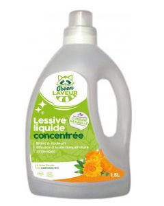 Green Laveur Lessive Liquide Concentrée Calendula 1,5l
