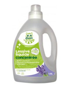 Green Laveur Lessive Liquide Concentrée Lavande 1,5l