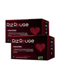 Santé Verte Levure de Riz Rouge Cholestérol 2x60 Comprimés