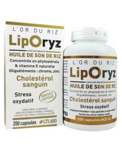 Liporyz Huile de son de Riz 200 Capsules 