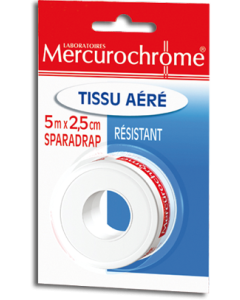 Mercurochrome Sparadrap Tissu Aéré