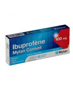 Ibuprofène Mylan Conseil 400mg 12 Comprimés