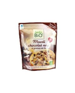 Jardin Bio Muesli au Chocolat Noir et Graines de Lin 375g