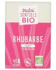 Nutrisanté Nutri'Sentiels Bio Rhubarbe 45 Gélules 