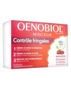 Oenobiol Contrôle Fringales 50 Gommes à Mâcher