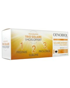 Oenobiol Solaire Intensif Préparateur Peau Normale 3x30 capsules 1 Mois Offert