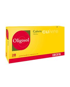 Oligosol Cuivre 28 Ampoules