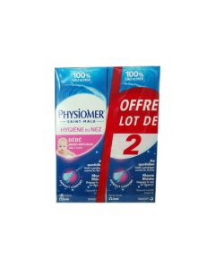 Physiomer Hygiène du Nez Bébé Lot de 2 x 115ml