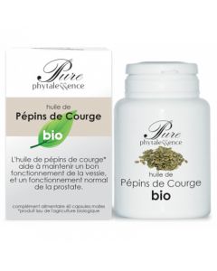 Phytalessence Huile de Pépins de Courge Bio 60 Capsules
