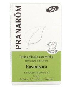 Pranarôm Perles d'Huiles Essentielles Ravintsara Bio 60 Capsules