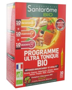 Santarome Bio Programme Ultra Tonique Bio 30 Ampoules